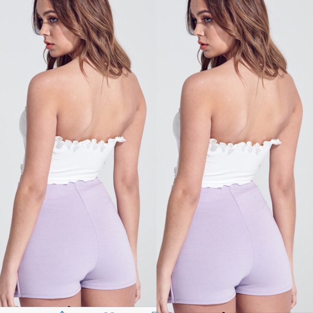 Ruched Drawstring Crop Top - Picture 4 of 6